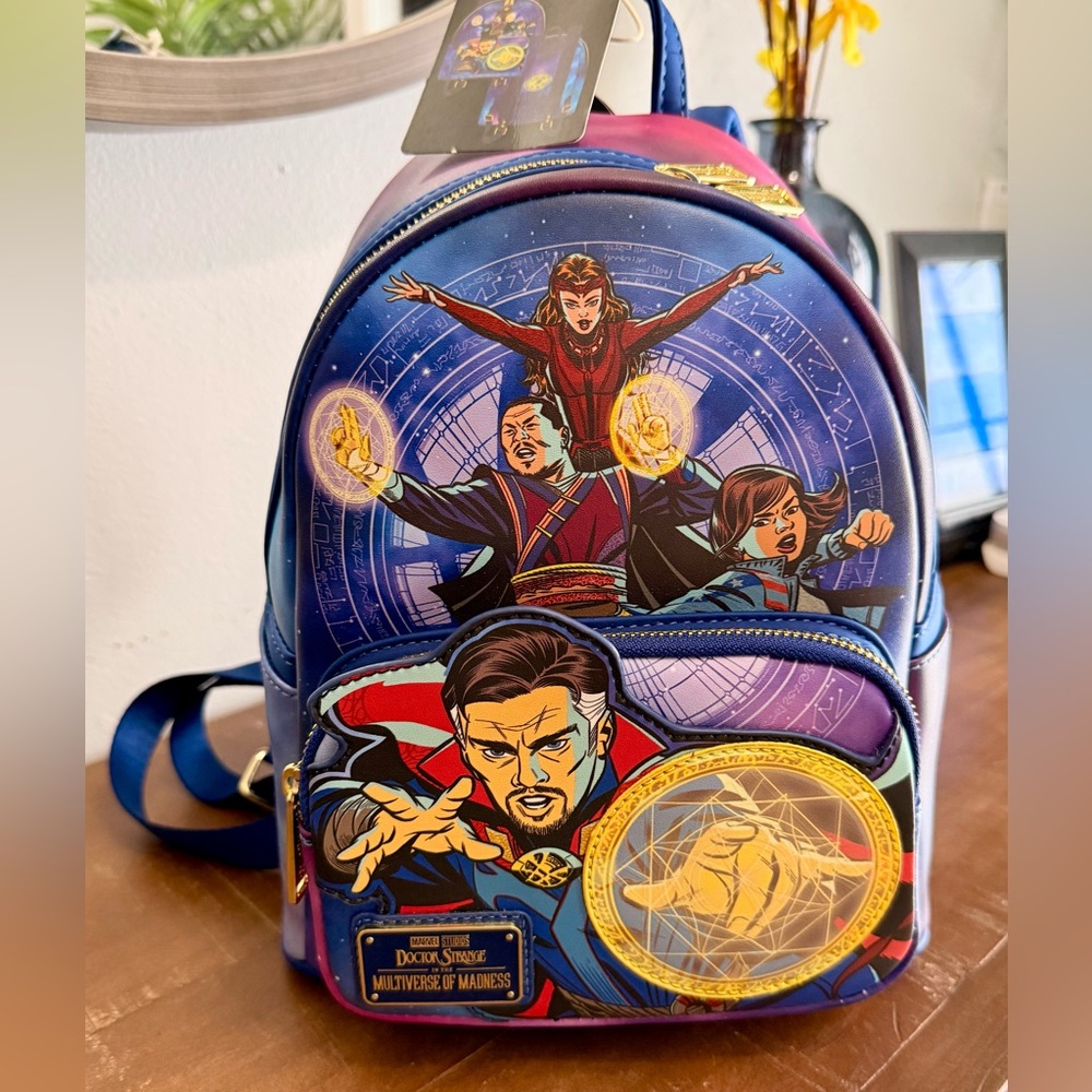 Loungefly Doctor Strange Backpack - Blue and Pink